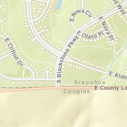 8200 South Blackstone Parkway, Aurora Street Map