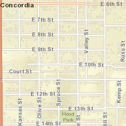 200-228 East 6th Street, Concordia, KS Street Map