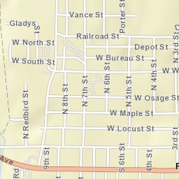 1100-1198 West Clay Avenue, Plattsburg Street Map