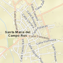 Santa María del Campo Rus Street Map