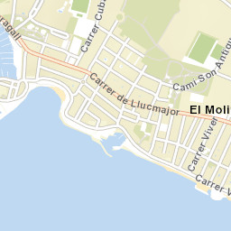 Es Molinar Street Map