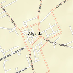 Algaida Street Map