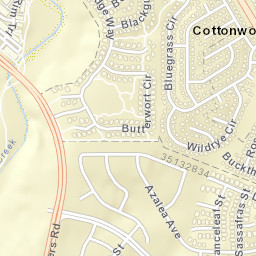 Cottonwood Colorado Street Map