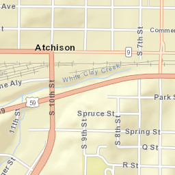 220-398 South 9th Street, Atchison, KS Street Map
