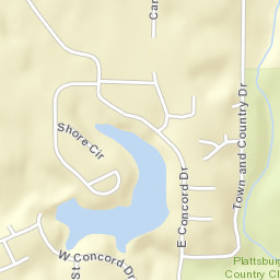 1501-1599 West Concord Drive, Plattsburg Street Map