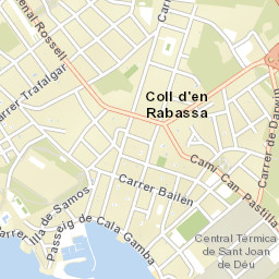 Coll d'en Rabassa Street Map