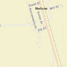 Nelson California Street Map