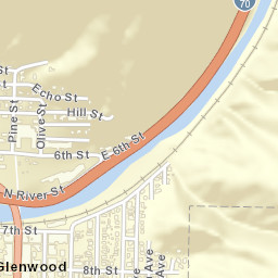 Glenwood Springs Street Map