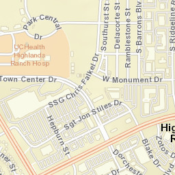 9344 Dorchester Street Highlands Ranch CO Street Map