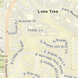 Lone Tree Street Map