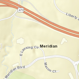 Meridian Colorado Street Map