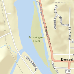 Beverly Ohio Street Map