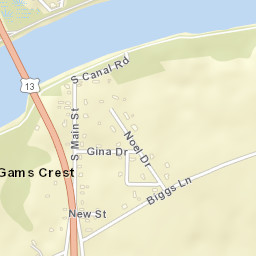 Gams Crest Delaware Street Map