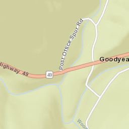 Goodyears Bar California Street Map