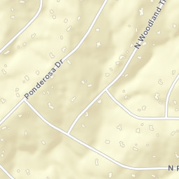 Ponderosa Hills Colorado Street Map