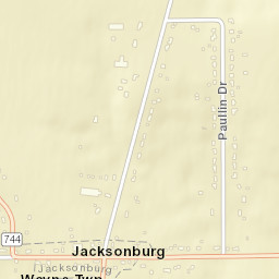 Jacksonburg Ohio Street Map