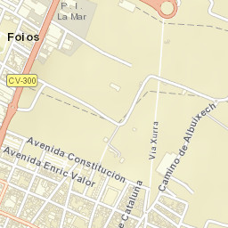 Foios Street Map