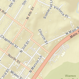 Waynesville Ohio Street Map