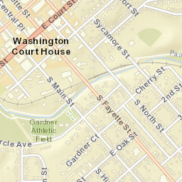 Washington Court House Ohio Street Map