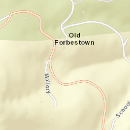 Old Forbestown California Street Map