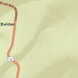 Belden Colorado Street Map