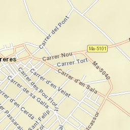 Porreres Street Map