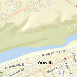 Oroville California Street Map