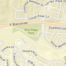 Saddlebrook Colorado Street Map