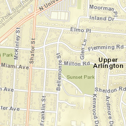 Upper Arlington Ohio Street Map