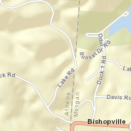 Bishopville Ohio Street Map