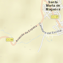 Santa Marta de Magasca Street Map