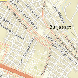Burjassot Street Map