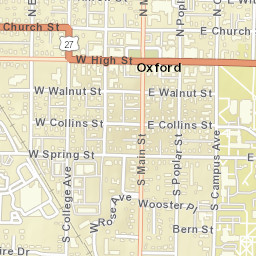 Oxford Ohio Street Map