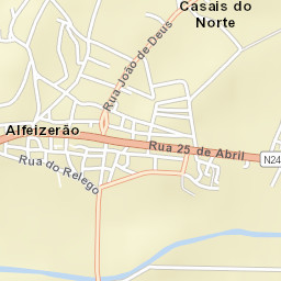 Alfeizerão Street Map