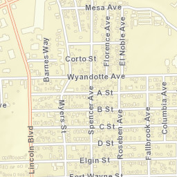 South Oroville California Street Map