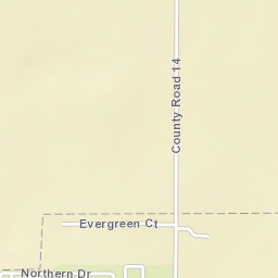 1973-2009 Evergreen Court, Mattoon, IL Street Map