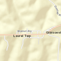 Gibisonville Ohio Street Map