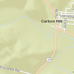 Carbon Hill Ohio Street Map