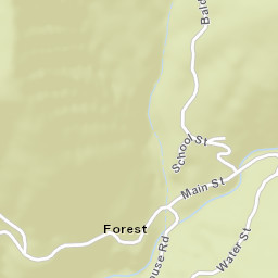 Forest California Street Map