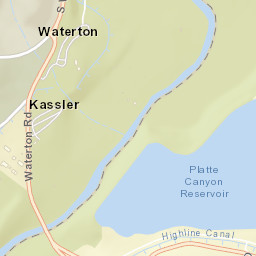 Waterton Colorado Street Map