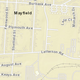 Mayfield Ohio Street Map