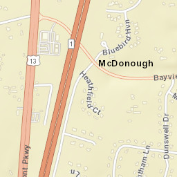 McDonough Delaware Street Map