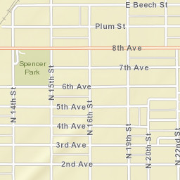 1200-1298 North 15th Street, Terre Haute Street Map