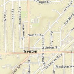Trenton Ohio Street Map
