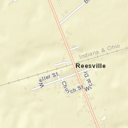 Reesville Ohio Street Map