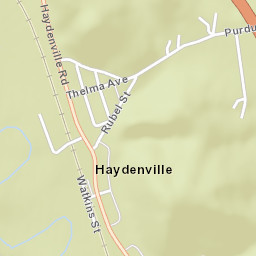 Haydenville Ohio Street Map