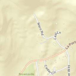 Brownsville California Street Map