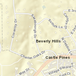 Beverly Hills Colorado Street Map