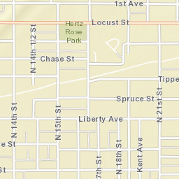 1501-1599 Locust Street, Terre Haute, IN Street Map