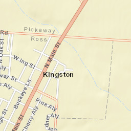 Kingston Ohio Street Map